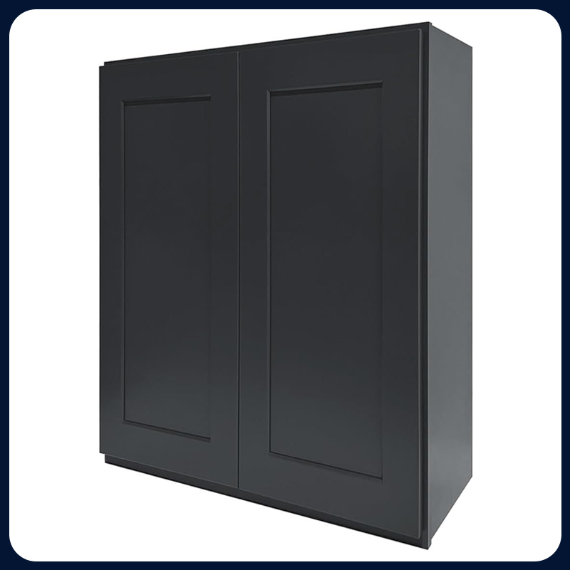 Graphite Kitchen Cabinet Set For U-shape Layout Kitchen Compatible with 108-inch kitchens Small Space 