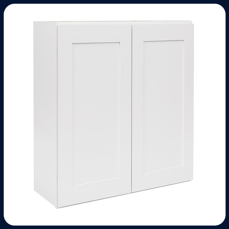 White Kitchen Cabinet Set For U-shape Layout Kitchen Compatible with 120-inch kitchens Small Space 