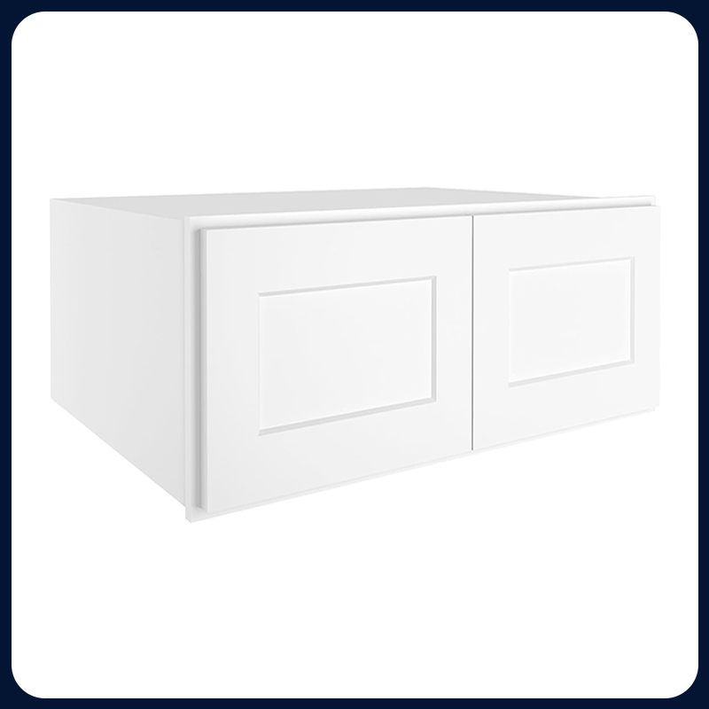 White Kitchen Cabinet Set For L-shape Layout Kitchen Compatible with 96-inch kitchens Small Space 