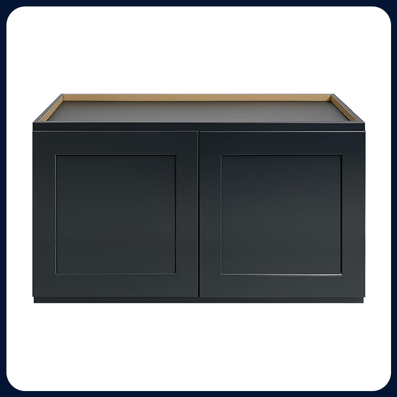 Graphite Kitchen Cabinet Set For I-shape Layout Kitchen Compatible with 84-inch kitchens Small Space 