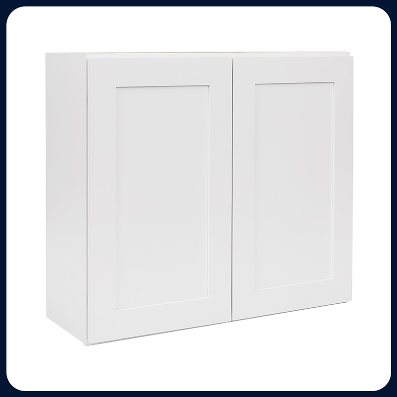 White Kitchen Cabinet Set For I-shape Layout Kitchen Compatible with 84-inch kitchens Small Space 