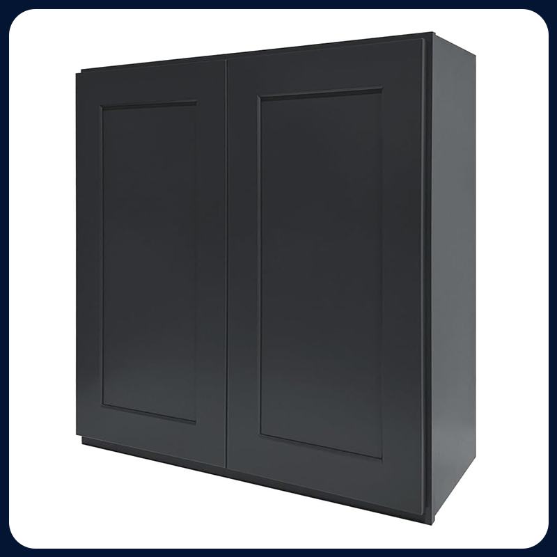 Graphite Kitchen Cabinet Set For I-shape Layout Kitchen Compatible with 84-inch kitchens Small Space 