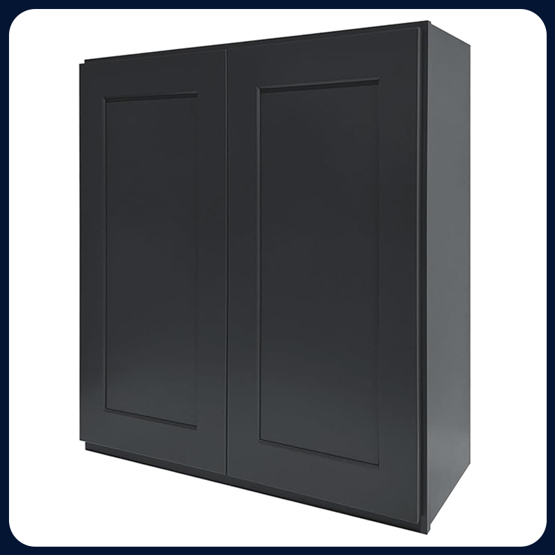 Graphite Kitchen Cabinet Set For U-shape Layout Kitchen Compatible with 108-inch kitchens Small Space 