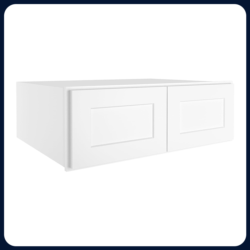 White Kitchen Cabinet Set For L-shape Layout Kitchen Compatible with 96-inch kitchens Small Space 