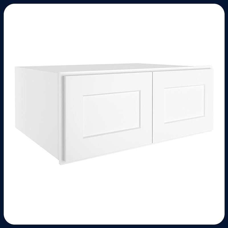 White Kitchen Cabinet Set For L-shape Layout Kitchen Compatible with 96-inch kitchens Small Space 