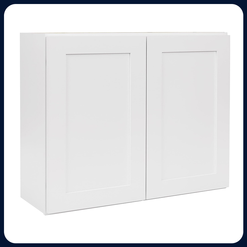 White Kitchen Cabinet Set For I-shape Layout Kitchen Compatible with 84-inch kitchens Small Space 