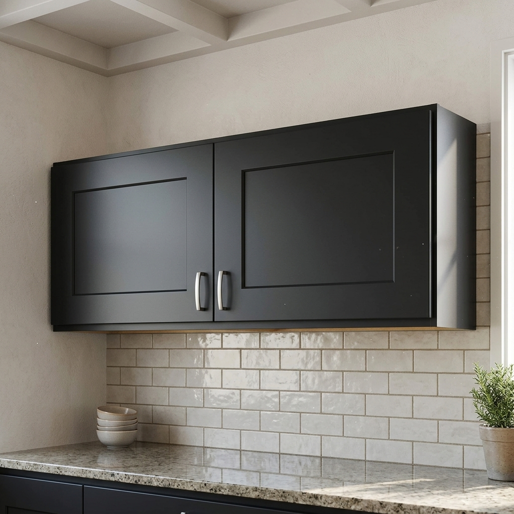 Graphite Shaker RTA Kitchen Cabinet with Soft-Close Doors W2418