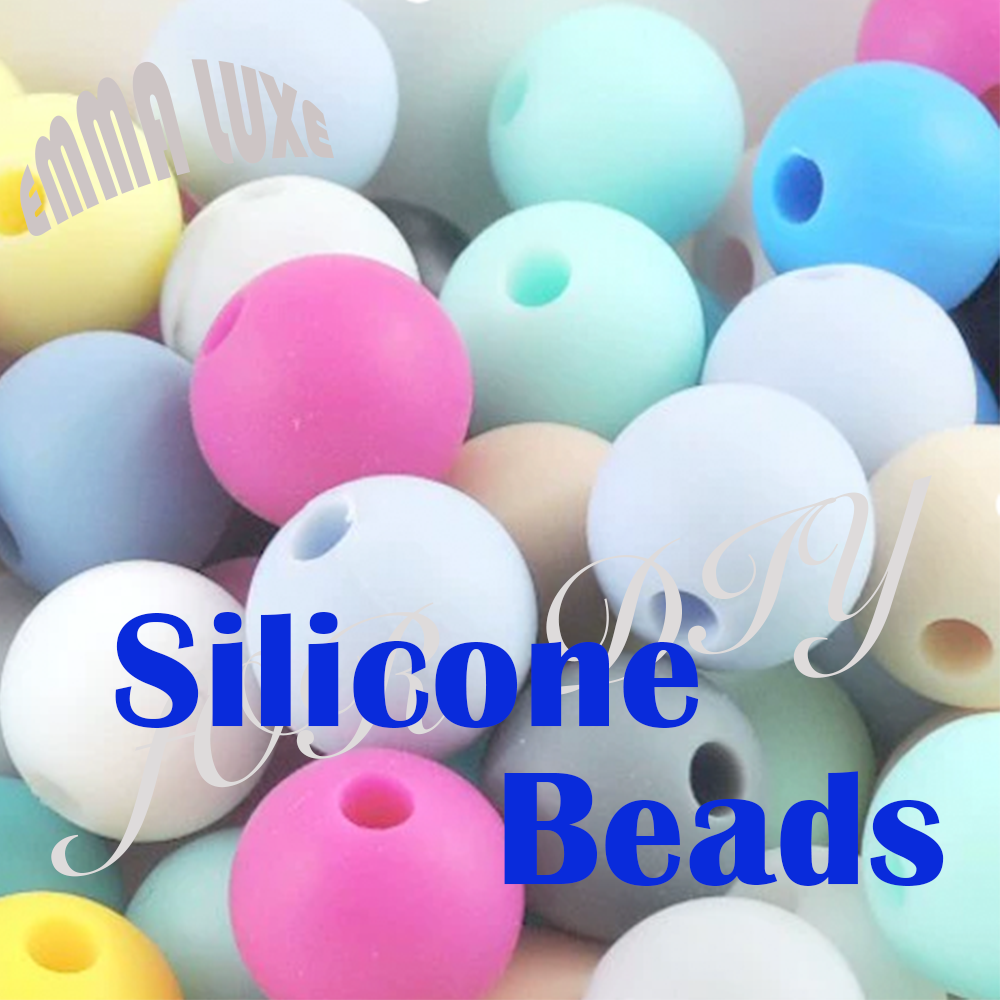 Silicone beads, 16mm, candy-colored handmade DIY accessory materials