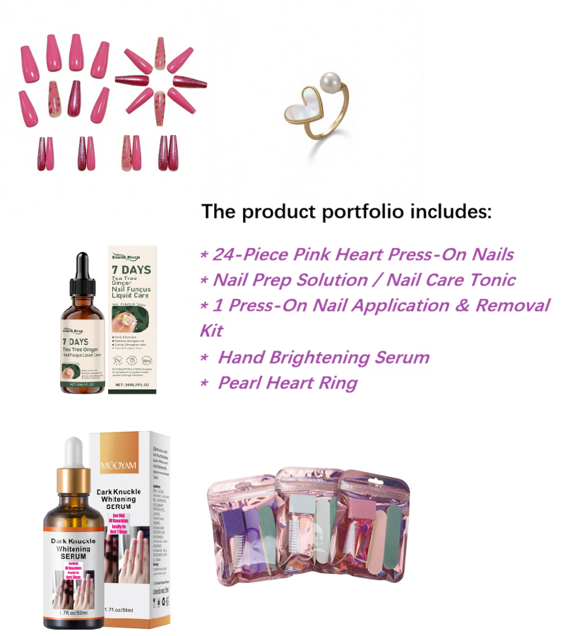 Valentines Nails-Monthly Delivery Nail Subscription Box | Salon-Quality Press-On Nails & Complete Manicure Kit Delivered