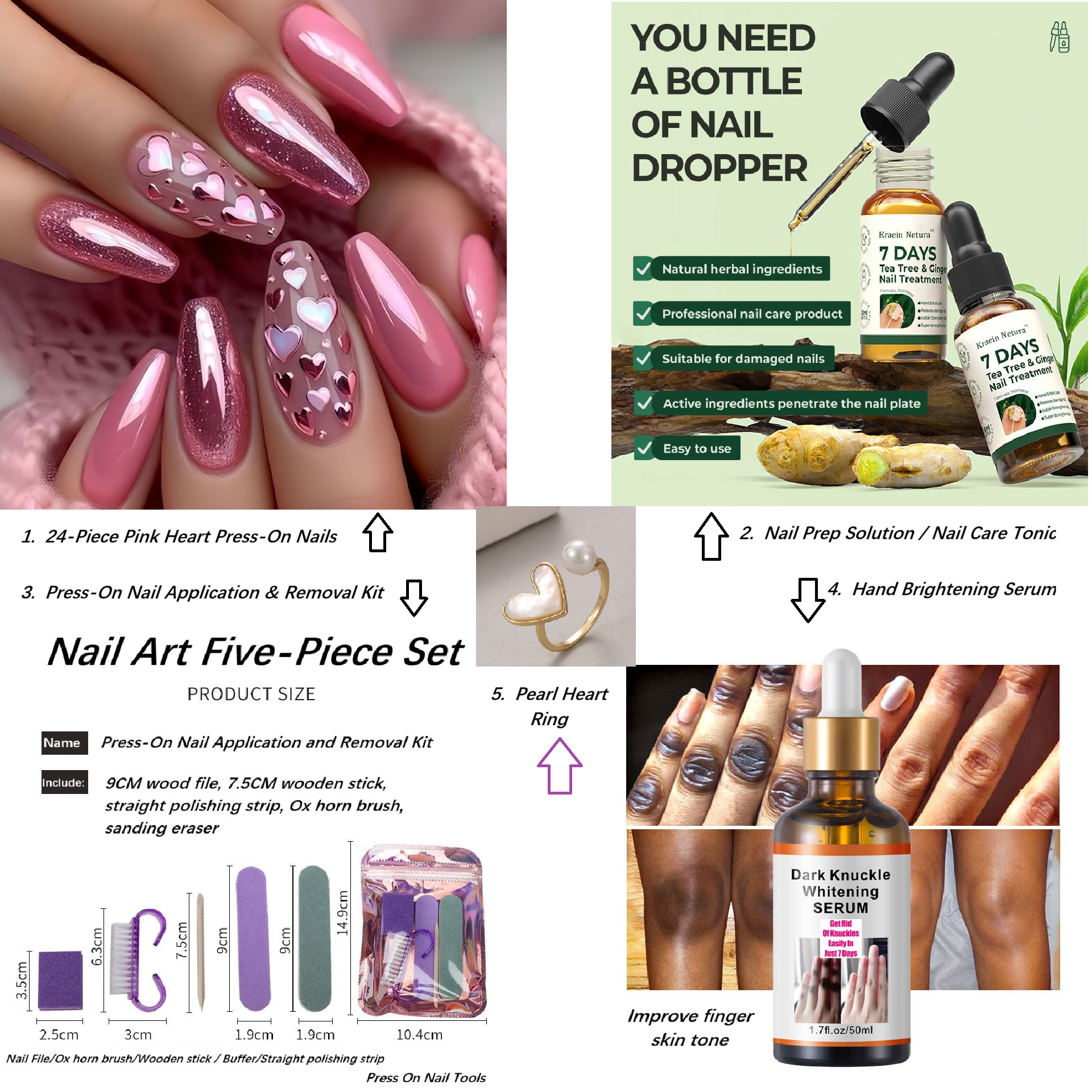 Valentines Nails-Monthly Nail Subscription Box | Salon-Quality Press-On Nails & Complete Manicure Kit Delivered
