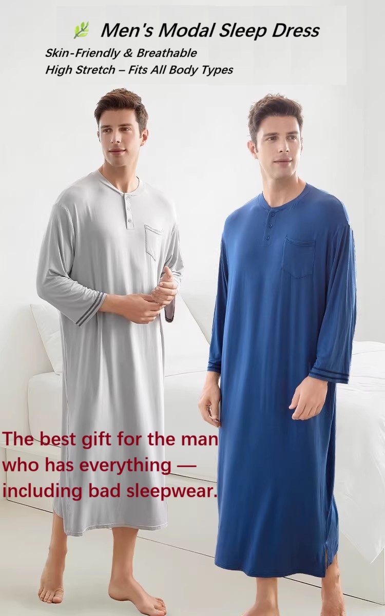 The Men‘s Modal Sleep Dress – Pure Comfort, Effortless Style
