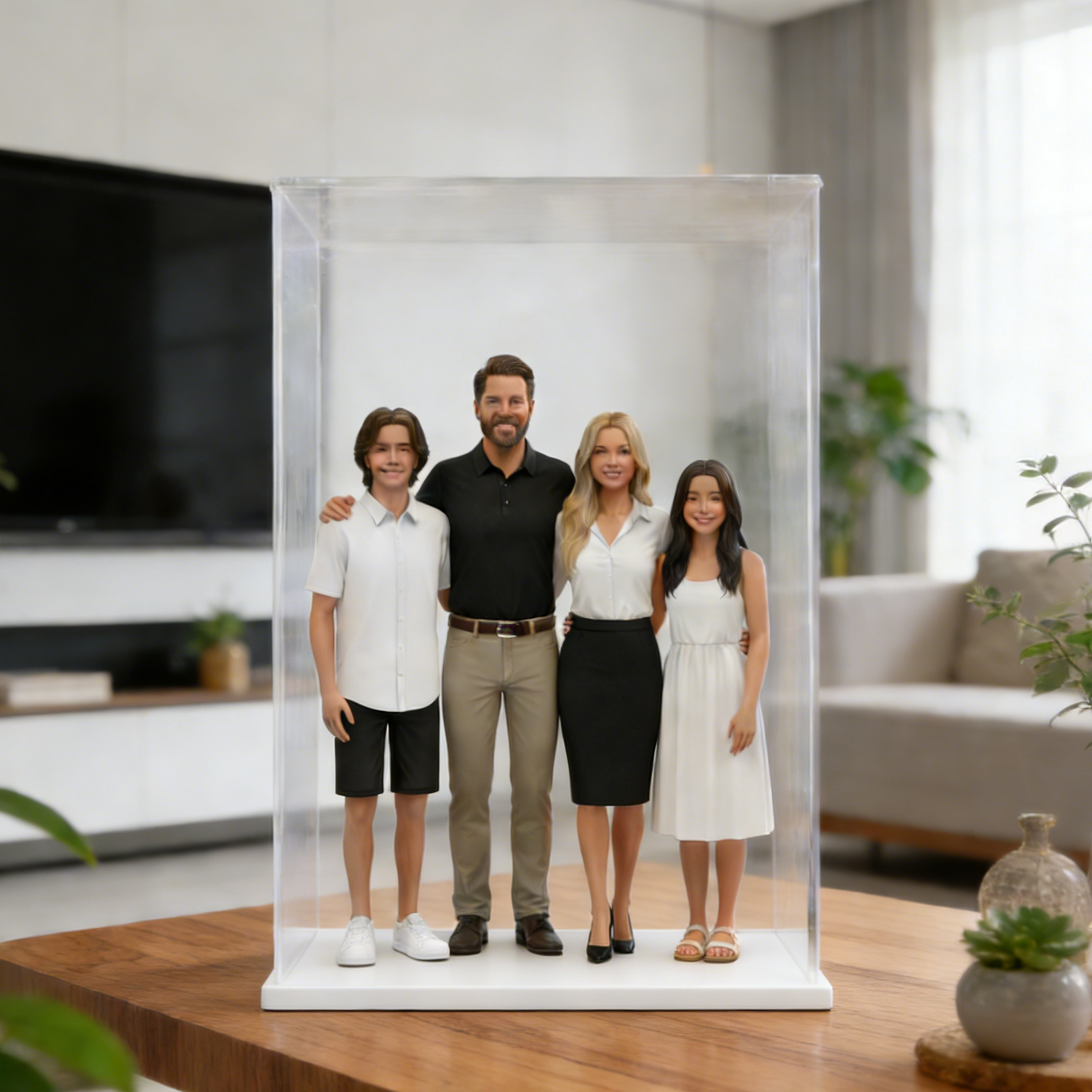 Acrylic figurine display case | High transparency dustproof model case