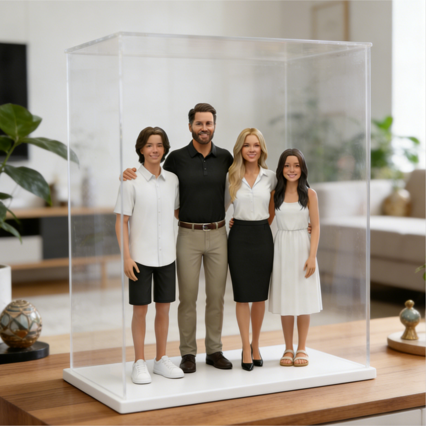 Acrylic figurine display case | High transparency dustproof model case