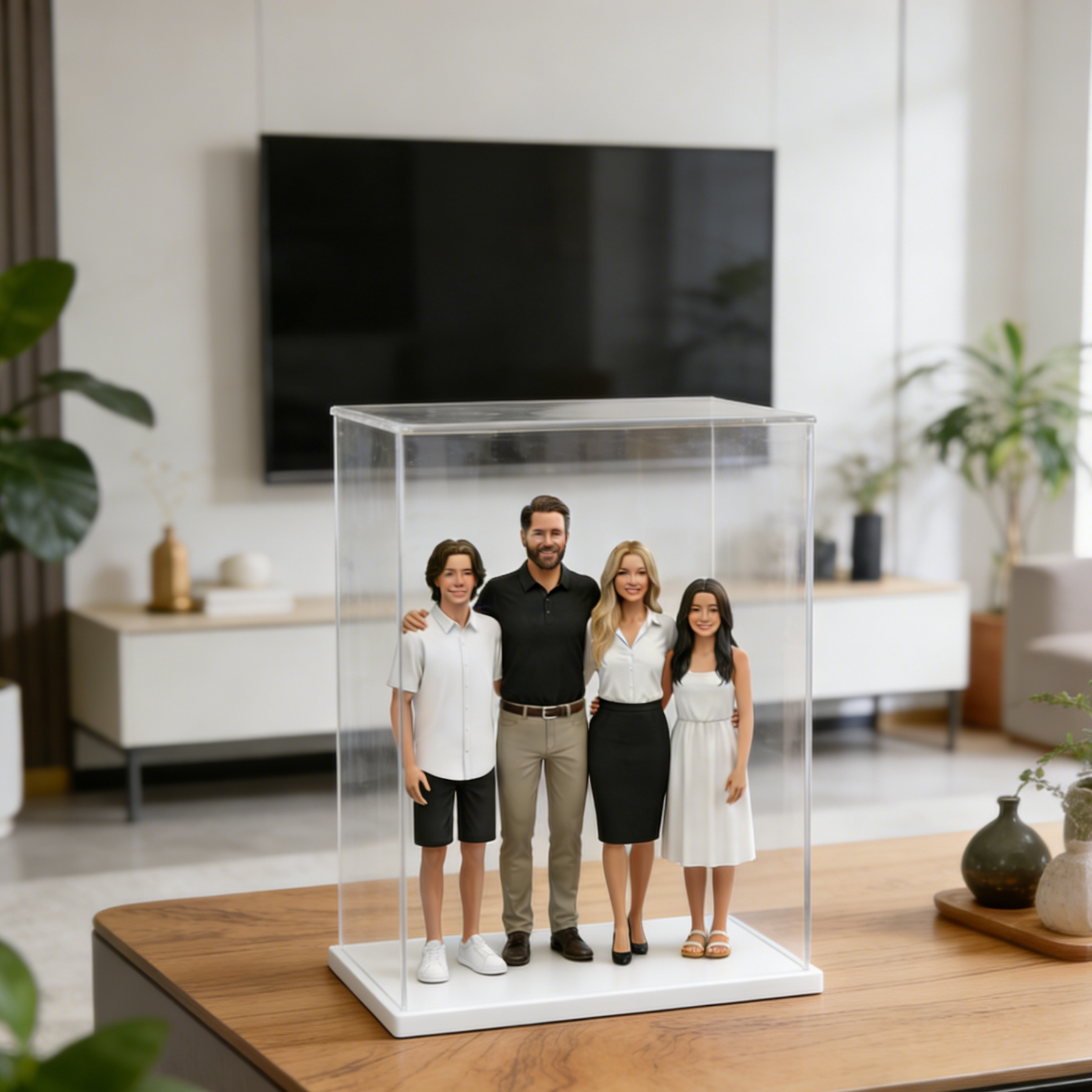 Acrylic figurine display case | High transparency dustproof model case