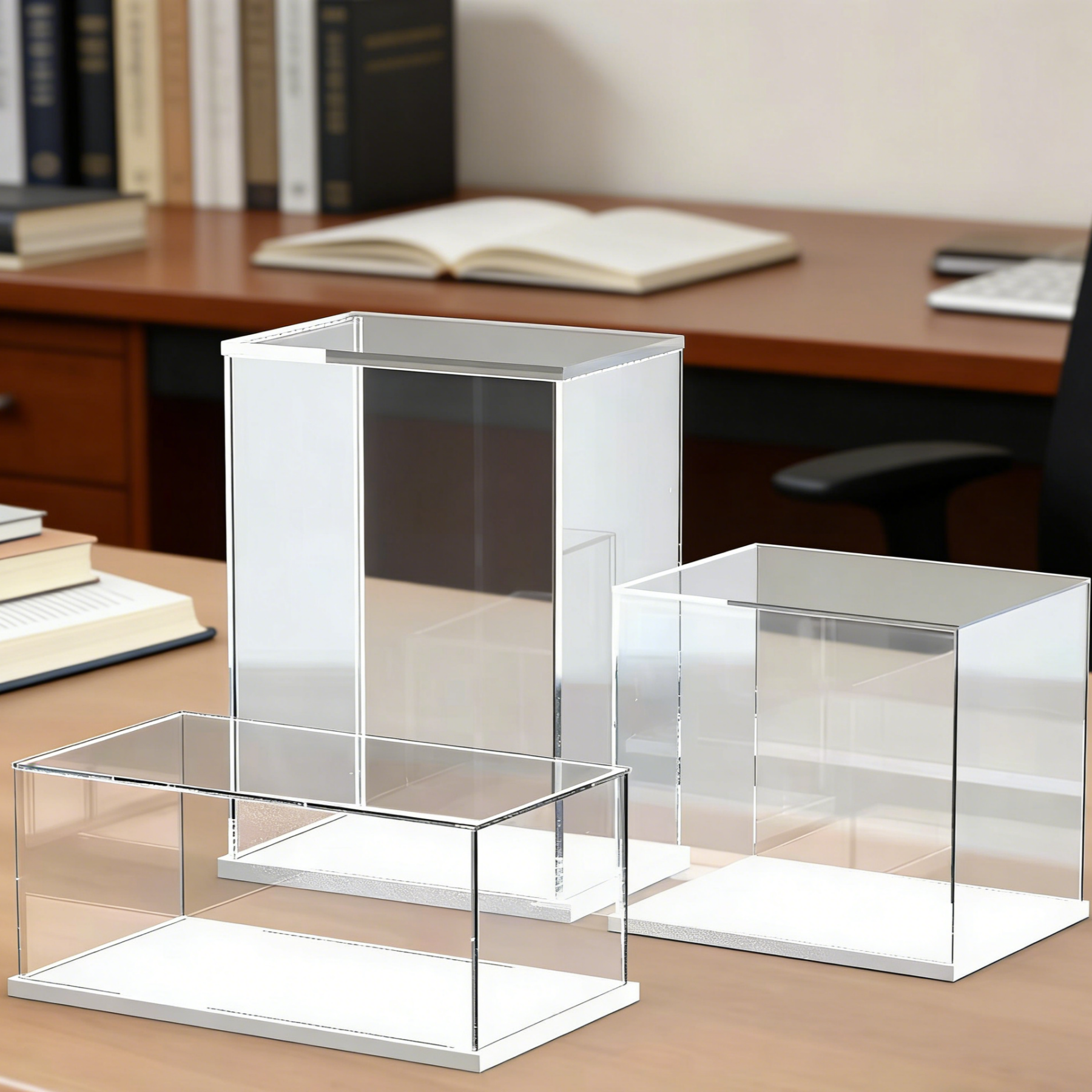 Acrylic figurine display case | High transparency dustproof model case