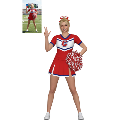 Pom-Pom Energy Customized Ultra-High-Definition 3D Printed Full-Color Resin Figurine