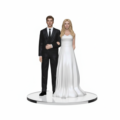 Couple Customized High-Precision 3D Printed Full-Color Resin Figurine 