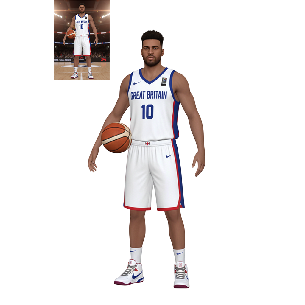 Basketball Player Customized Ultra-High-Definition 3D Printed Full-Color Resin Figurine