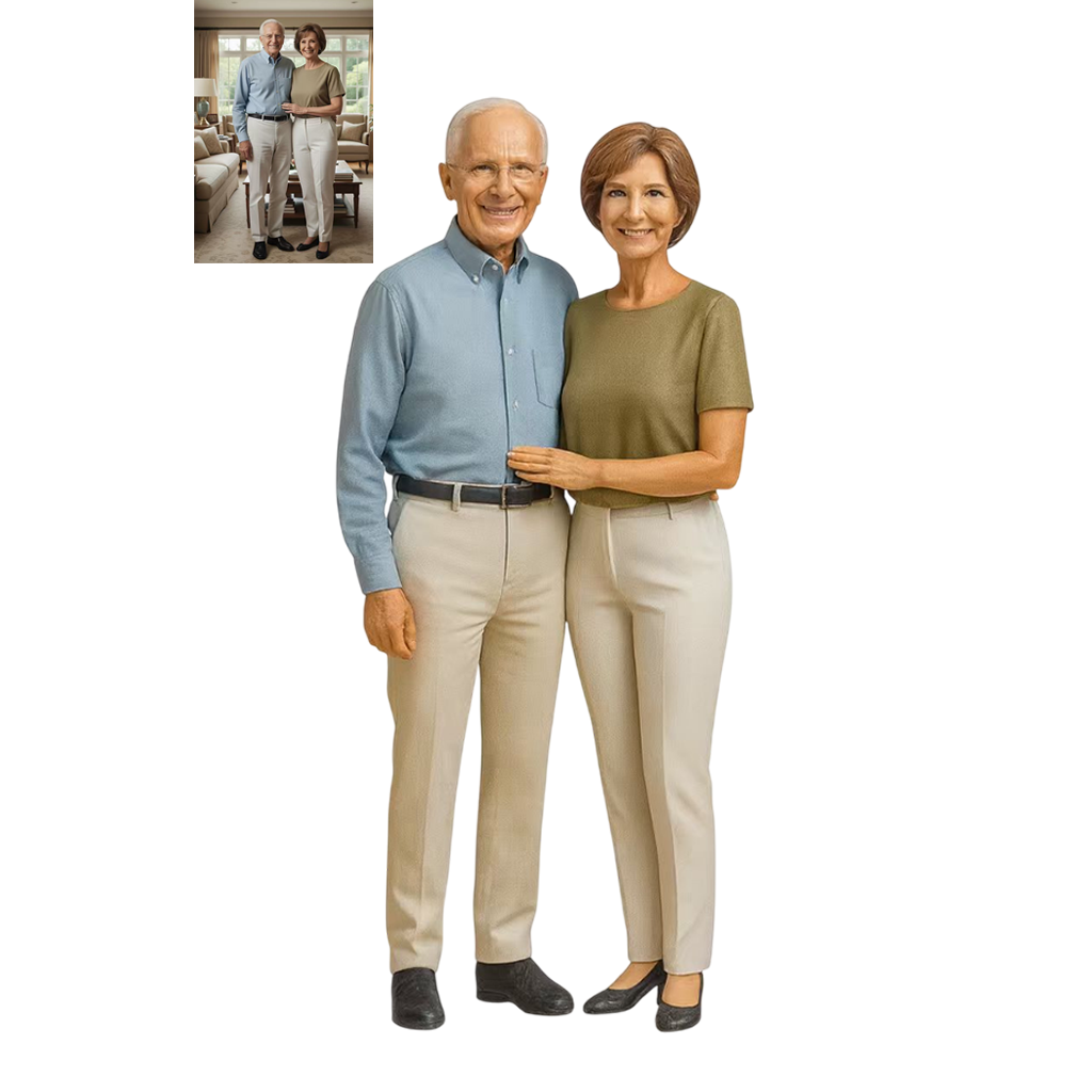 Everlasting Devotion Customized Ultra-High-Definition 3D Printed Full-Color Resin  Figurine