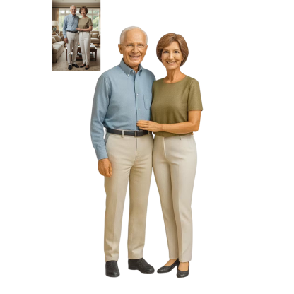 Everlasting Devotion Customized Ultra-High-Definition 3D Printed Full-Color Resin  Figurine