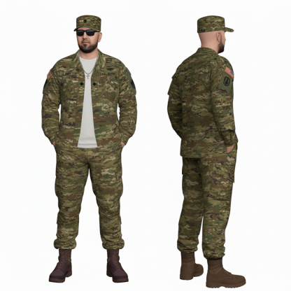 Customized Ultra-High-Definition 3D Printed Full-Color Resin Military Honor Figurine