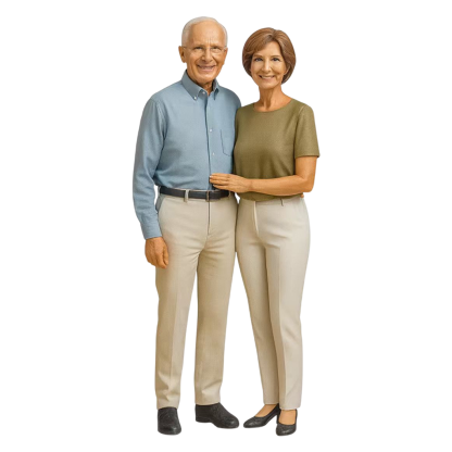 Everlasting Devotion Customized Ultra-High-Definition 3D Printed Full-Color Resin  Figurine