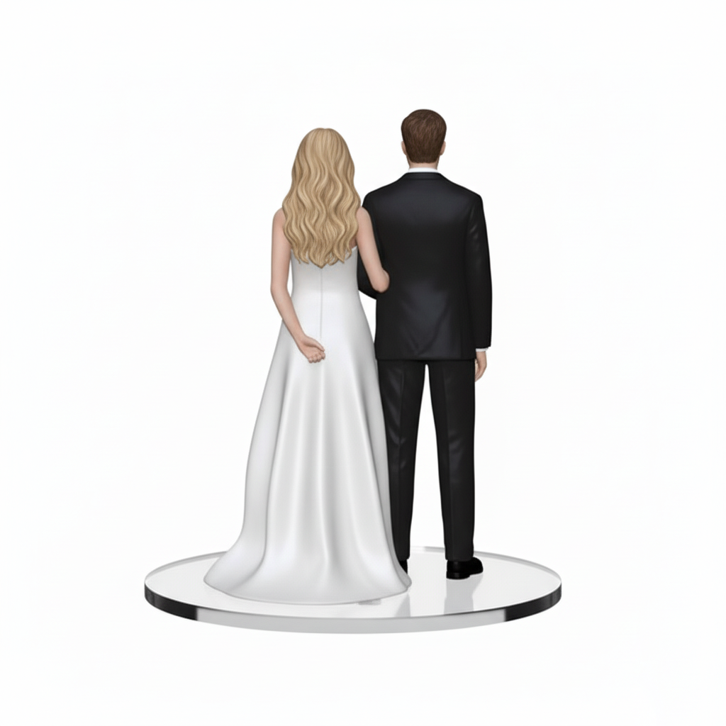 Couple Customized High-Precision 3D Printed Full-Color Resin Figurine 