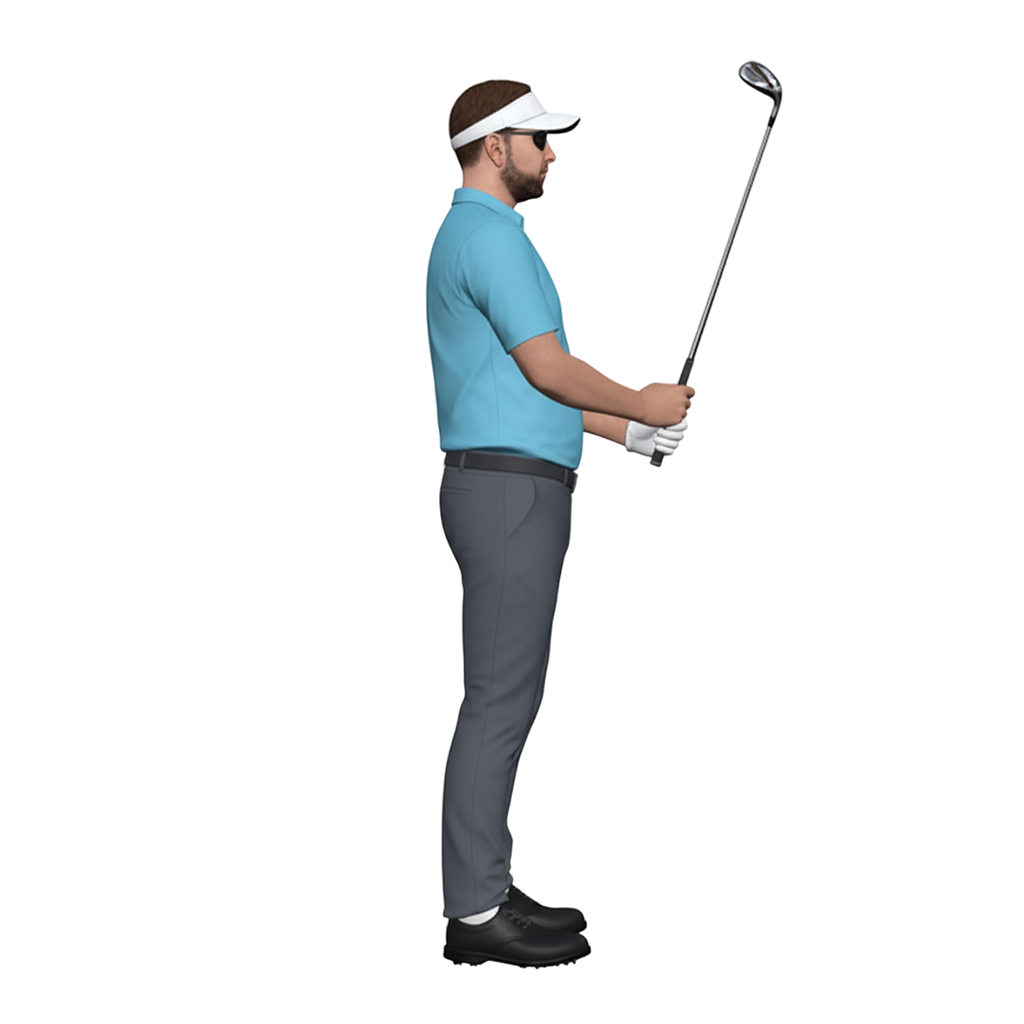 Customized Ultra-High-Definition 3D Printed Full-Color Resin Golf Swing Figurine