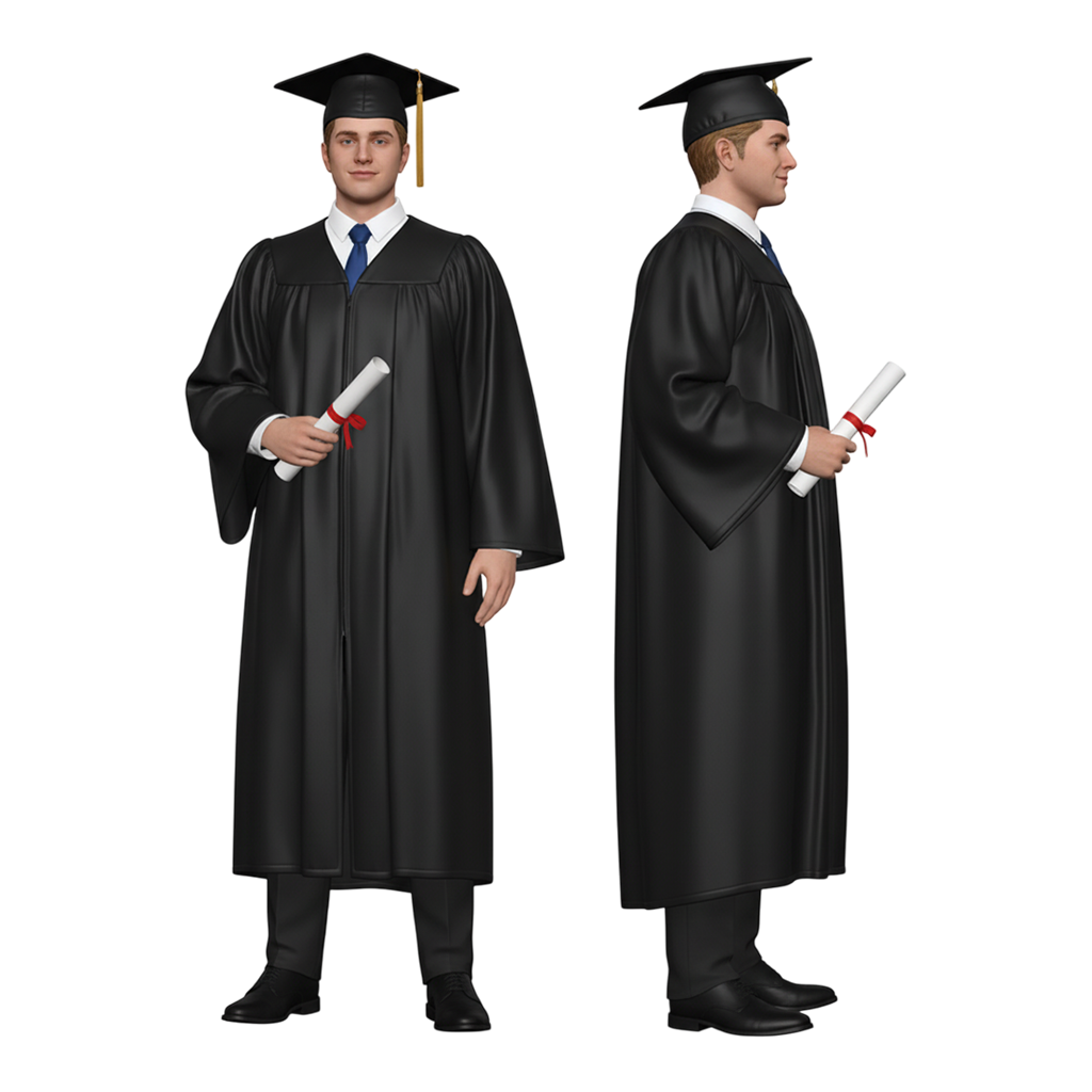 Customized Ultra-High-Definition 3D Printed Full-Color Resin Academic Graduate Figurine