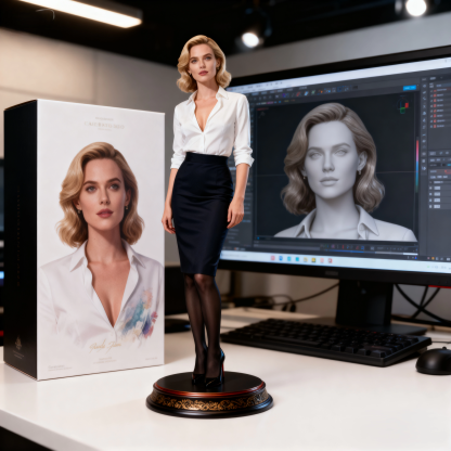 Customized ultra-high-end high-precision restoration 3D printing full-color resin commemorative gift doll model