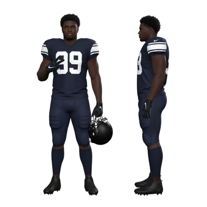 Rugby Charge Figurine Customized Ultra-High-Definition 3D Printed Full-Color Resin 