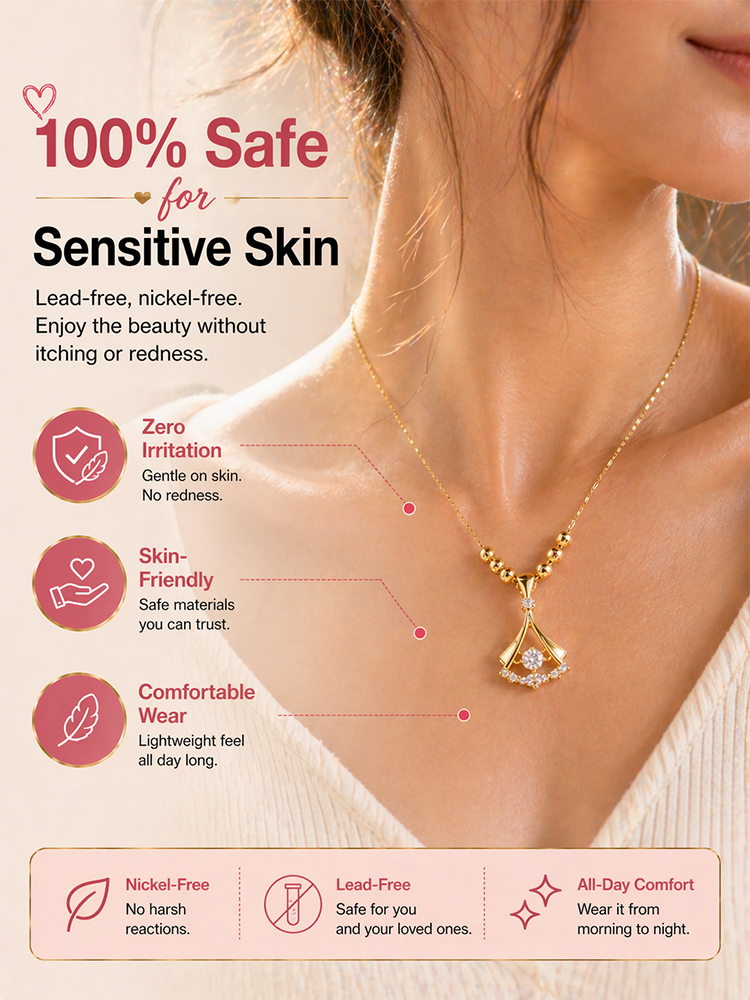 🚀 Dancing Crystal Necklace: Wear daily to sparkle with every move, No more dull outfits!