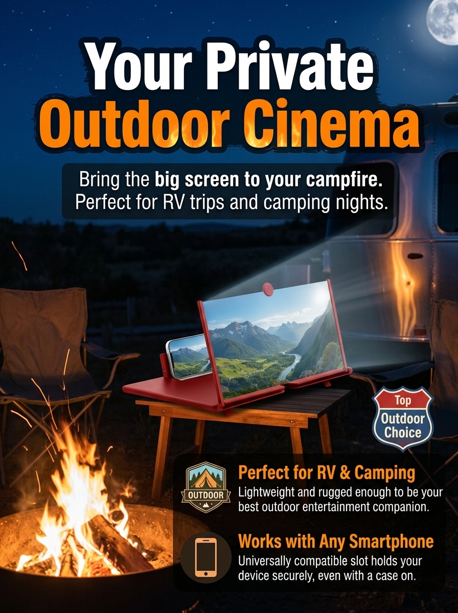 Stop squinting at tiny screens. Turn your phone into a 12" HD private cinema instantly.