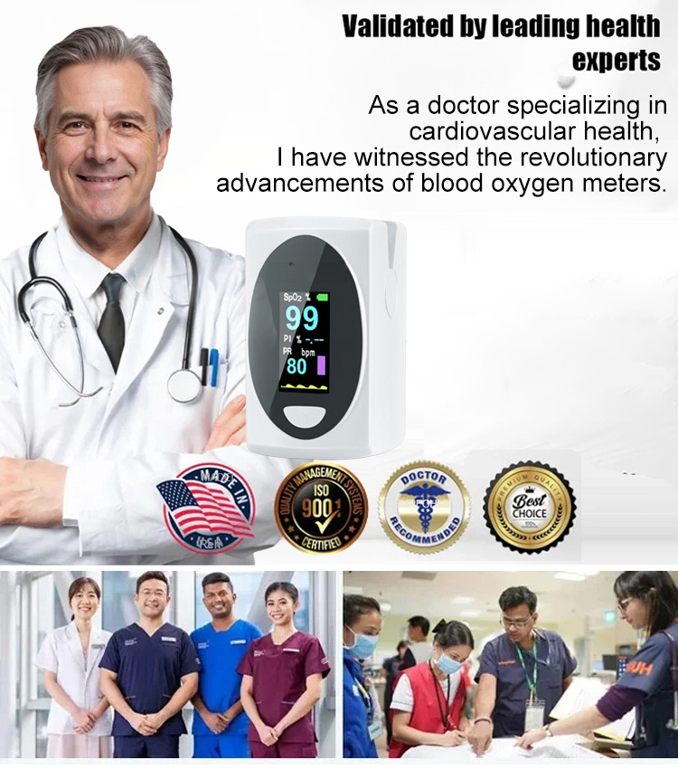 🔥99% Accuracy! Hospital-Grade Pulse Oxygen Monitor, Easily Measure Your Blood Oxygen at Home