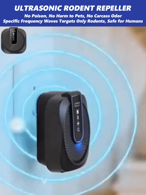 🧑🔬Recommended by American research experts, this variable frequency ultrasonic rodent repellent helps you say goodbye to rodent infestations!🦷