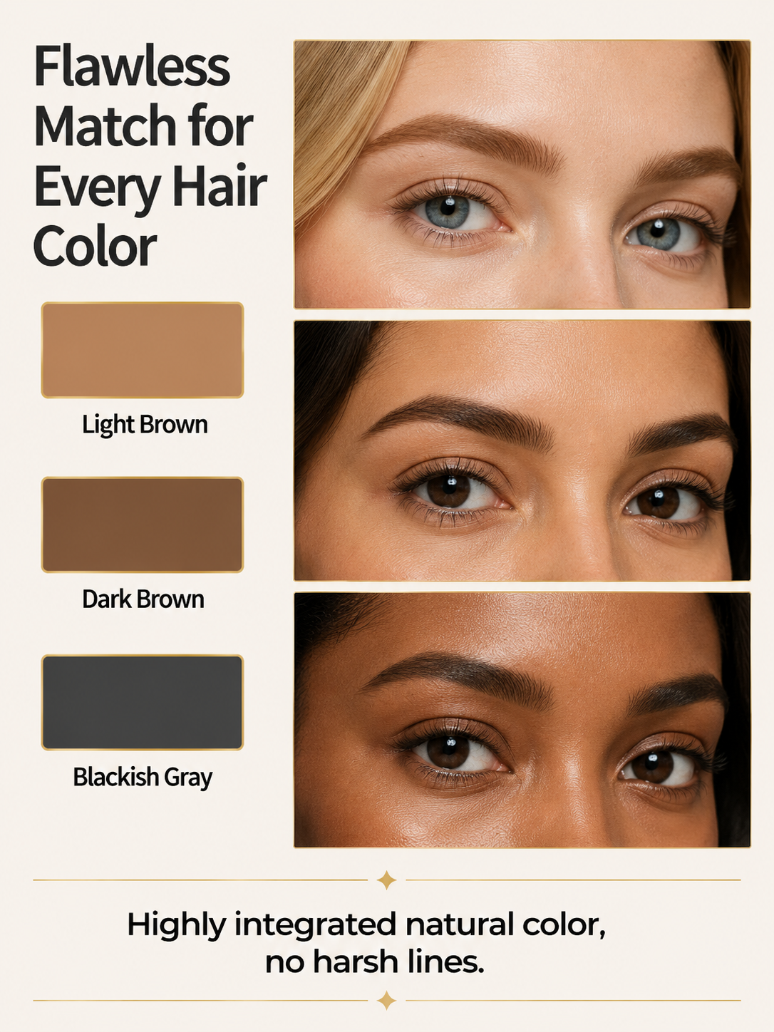 🚀 3-Sec Brow Stamp: 1 Press to Symmetric Brows, No more Uneven Makeup!