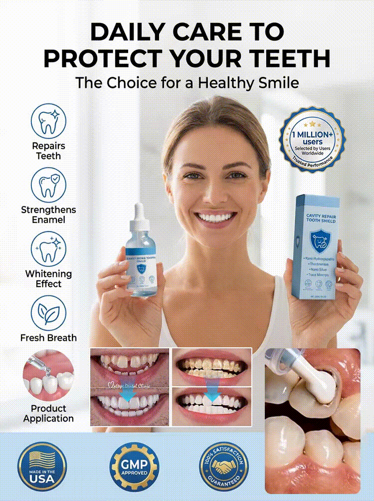 2 drops daily to rebuild enamel, No more tooth sensitivity!