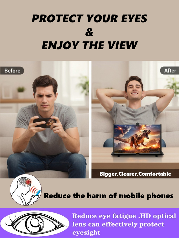 Stop squinting at tiny screens. Turn your phone into a 12" HD private cinema instantly.