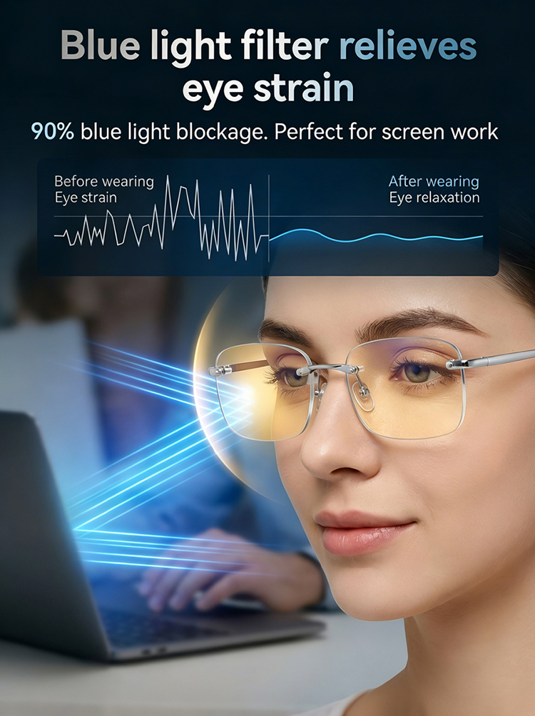 Say goodbye to frequent lens replacements. One pair of smart glasses solves all your farsightedness, nearsightedness, and outdoor sun protection needs.