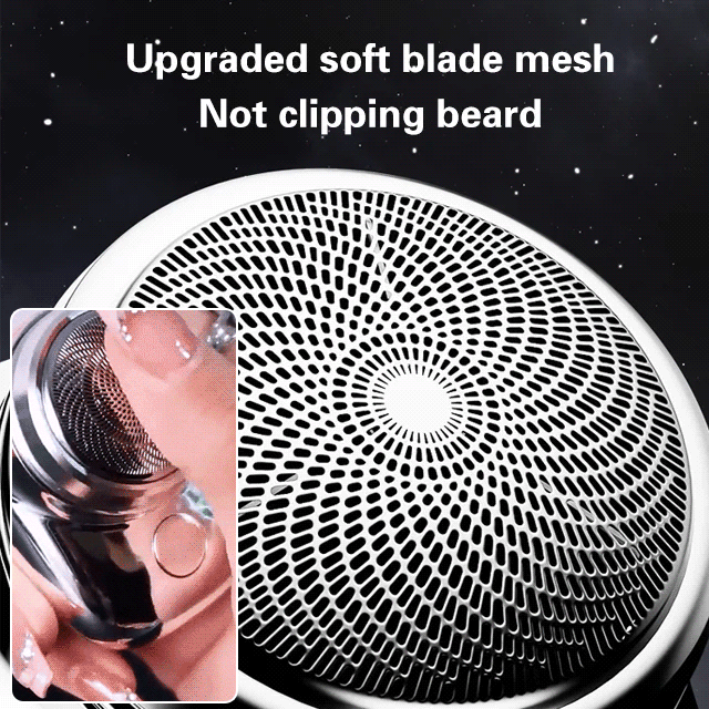 🪒1-hour charging⚡, 180-day battery life🔋, 6-blade martensitic steel blade, honeycomb 360° blade mesh🔄, won't snag hair or hurt skin, waterproof and portable💧 super easy to use✨