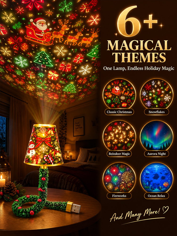 🎄✨ 4K Optical HD Lens Blasts 600 Sq.Ft Dynamic Aurora Instantly!