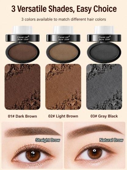 🚀 3-Sec Brow Stamp: 1 Press to Symmetric Brows, No more Uneven Makeup!