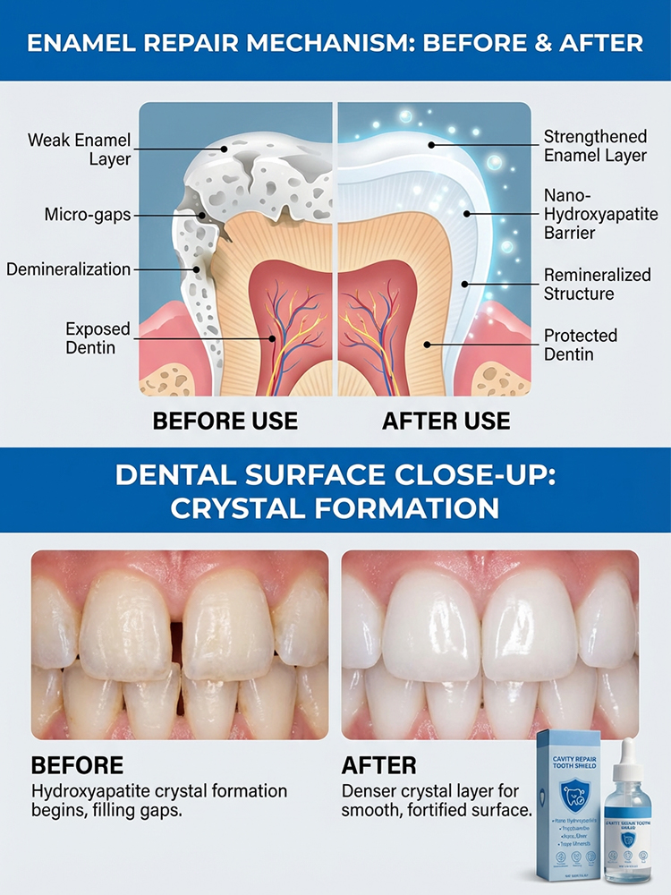 2 drops daily to rebuild enamel, No more tooth sensitivity!