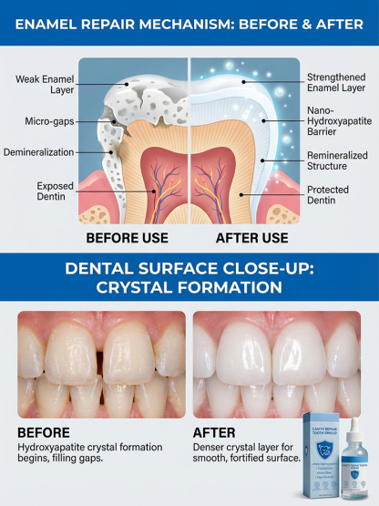 2 drops daily to rebuild enamel, No more tooth sensitivity!
