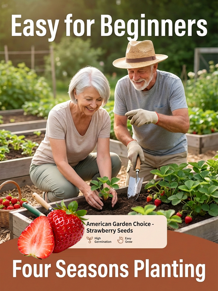 🍓Potted Strawberry Seedlings - Sweet, Juicy, and Nutritious🍃 Helps Lower Blood Sugar✅ Free Trial - Full Refund if Unsatisfied🎁