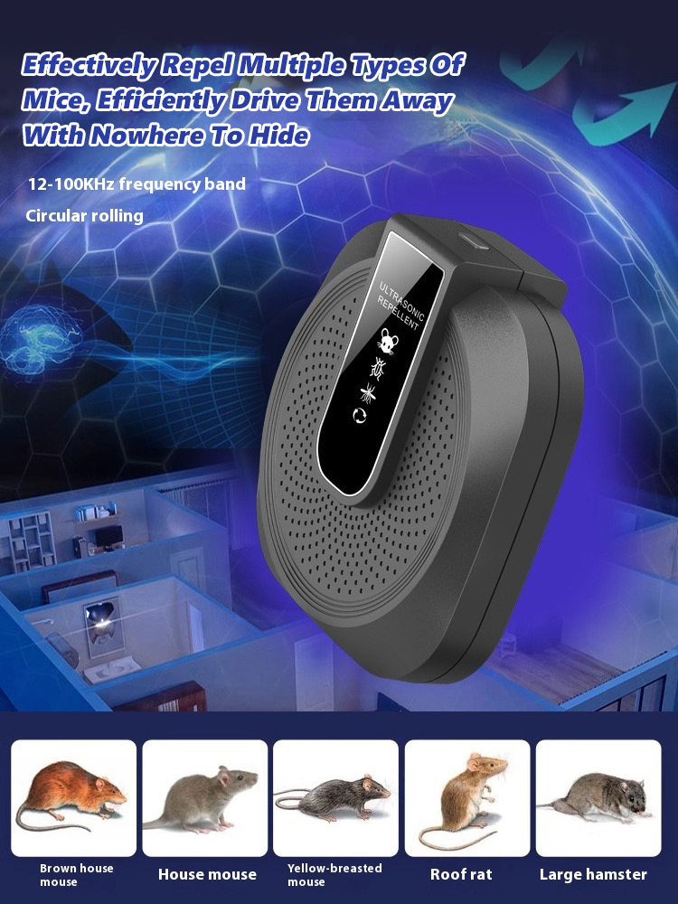 🧑🔬Recommended by American research experts, this variable frequency ultrasonic rodent repellent helps you say goodbye to rodent infestations!🦷
