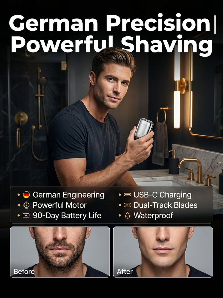 Mini Double-Head Electric Shaver [Lowest Price Online, Limited-Time Offer, Limited Quantity, Don't Miss Out!]
