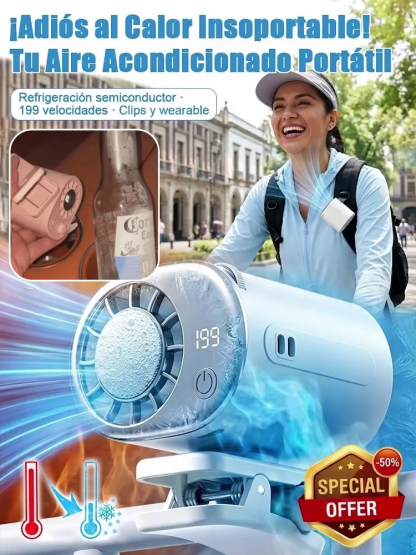 🚀 Active Ice Cooling: Clip on to drop 20°F instantly, No more outdoor sweat!