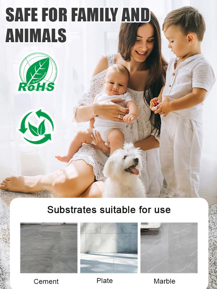 🔥 8H hardness + 45° anti-slip, 12-hour DIY self-leveling, save half the cost of tiles! ✨