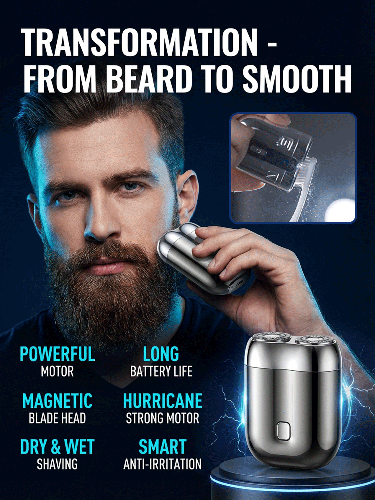Mini Double-Head Electric Shaver [Lowest Price Online, Limited-Time Offer, Limited Quantity, Don't Miss Out!]
